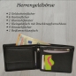 Preview: RFID Schutz Links Händergeldbörse Herren Brieftasche feines Nappaleder von Spirit of Nature